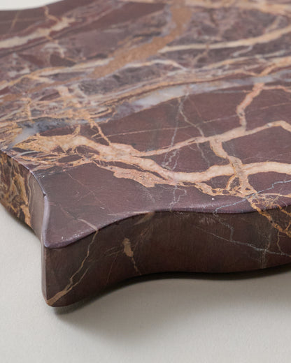 Wavy Scallop Marble Coaster Set of 4 close up