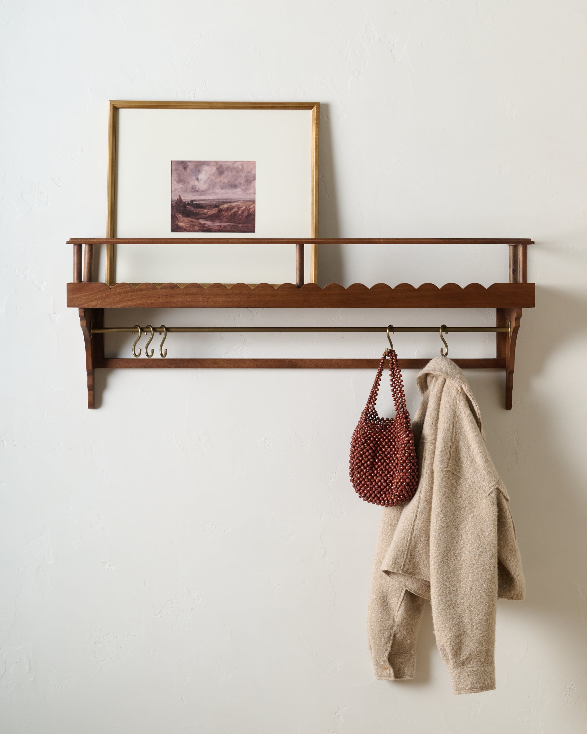 Anderson Scallop Shelf with Rail