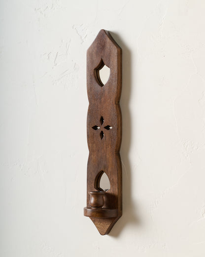 Swiss Chalet Wood Wall Sconce