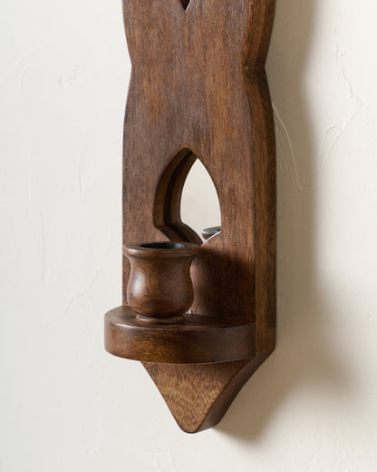 Swiss Chalet Wood Wall Sconce