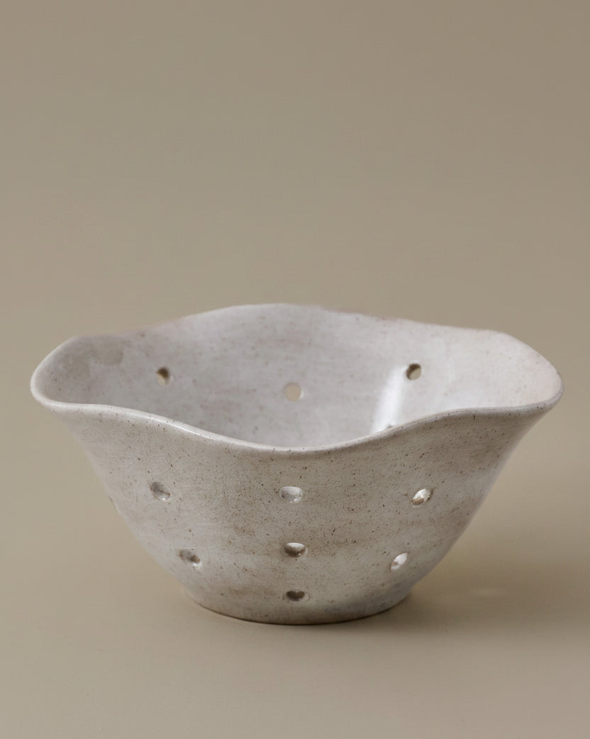 Ceramic Berry Bowl - White