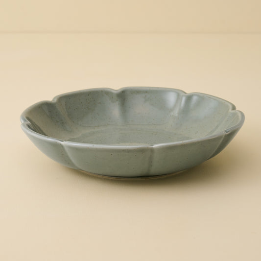 Green Speckle Heirloom Scallop Pasta Bowl