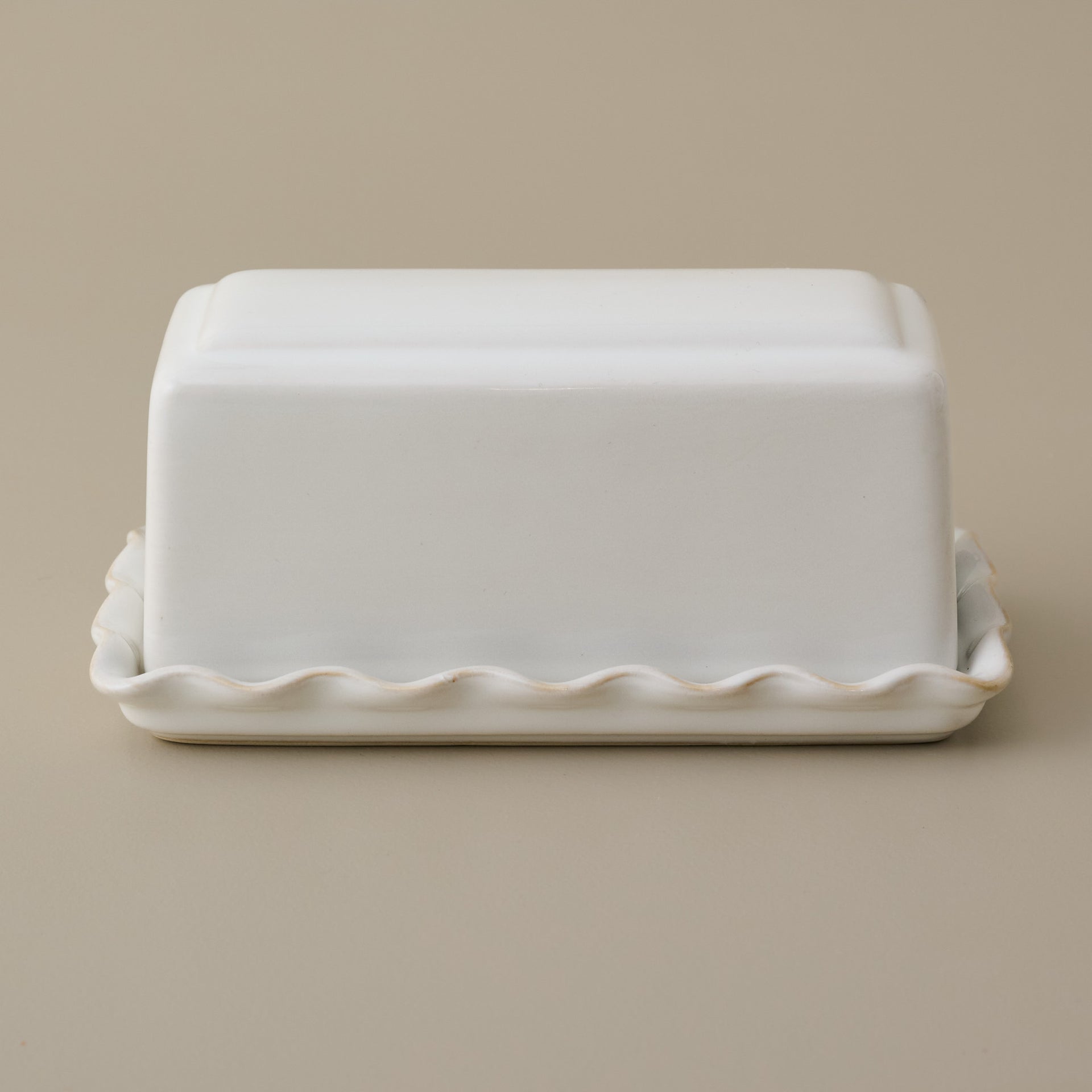 Antique White Margaret Butter Dish