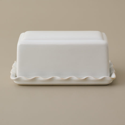 Antique White Margaret Butter Dish