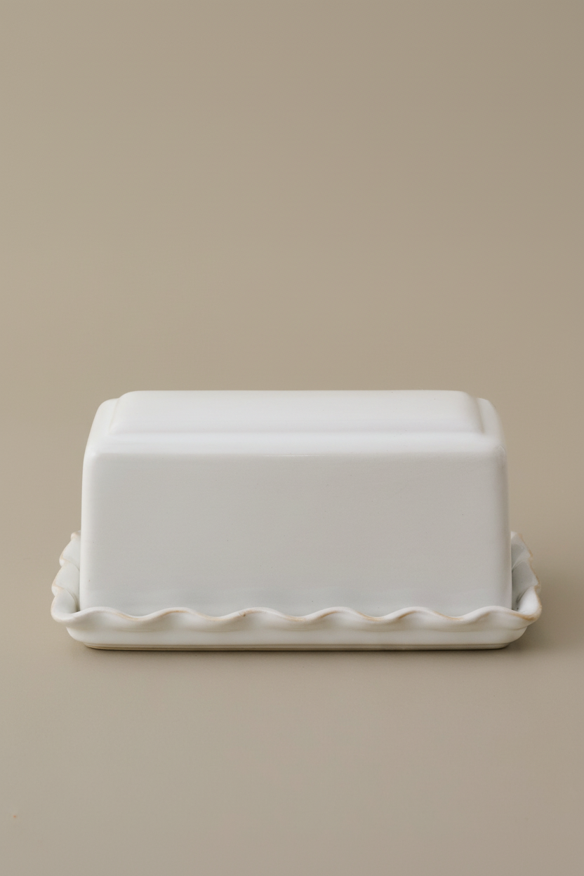 Magnolia Antique White Margaret Butter Dish