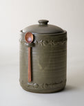 Emilie Dark Olive Canister + Scoop Small