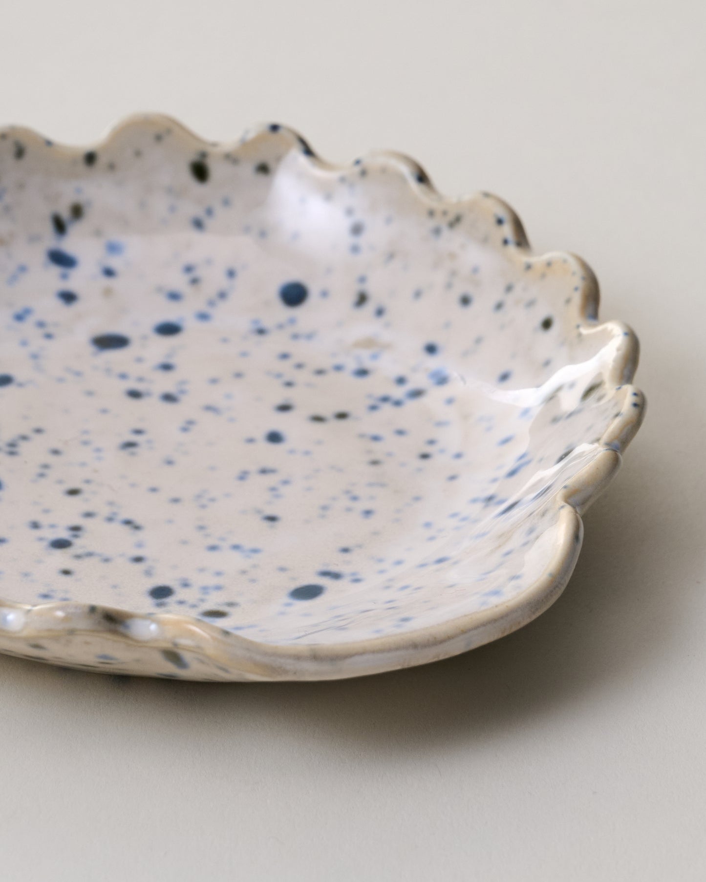 Blue Speckled Spoon Rest