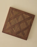 Lattice Two-Tone Wood Trivet