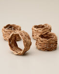 Rattan Napkin Rings, Set of 4