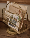 Antique Inspired Brass Mail Holder