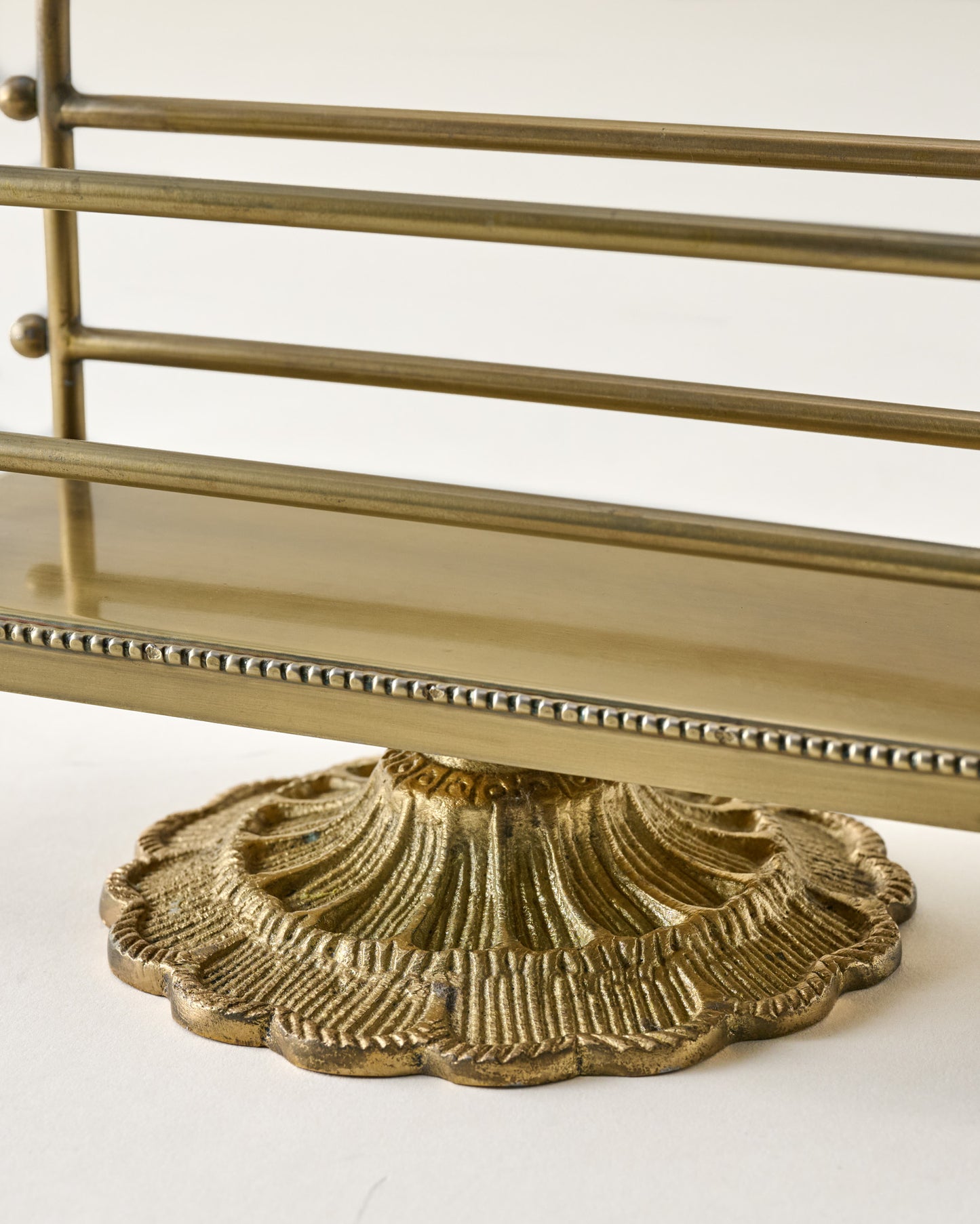 Antique Inspired Brass Mail Holder
