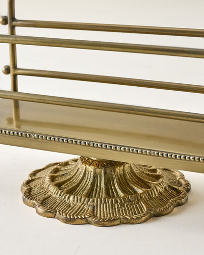 Antique Inspired Brass Mail Holder