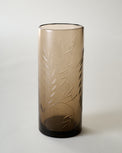 Recycled Etched Glass Tumbler, Brown Large