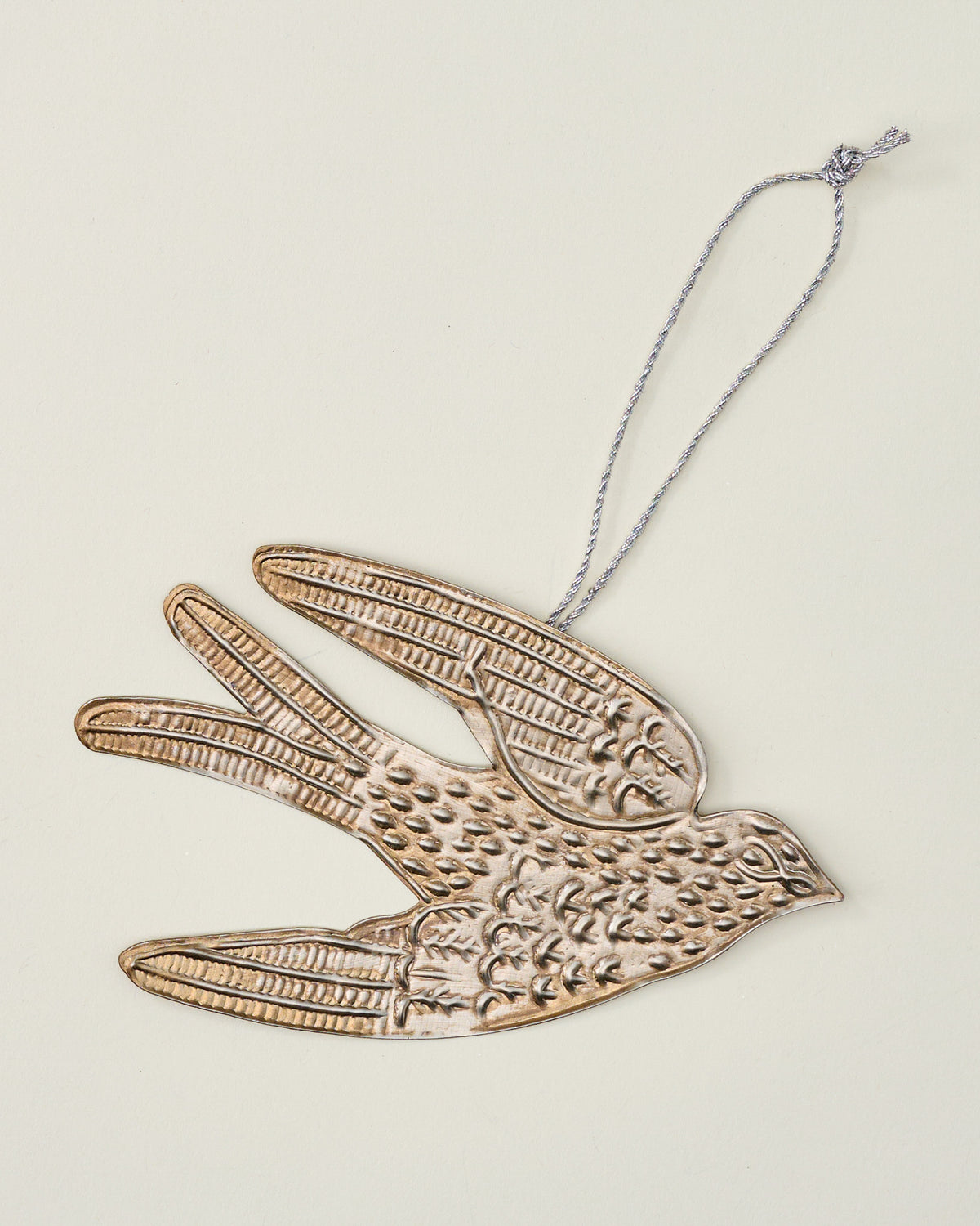 Pressed Metal Dove Ornament, Set of 6
