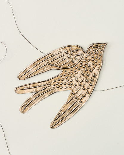 Pressed Metal Dove Garland, 72"