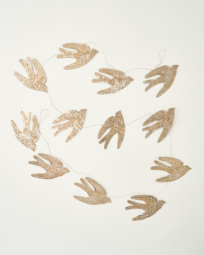 Pressed Metal Dove Garland, 72"