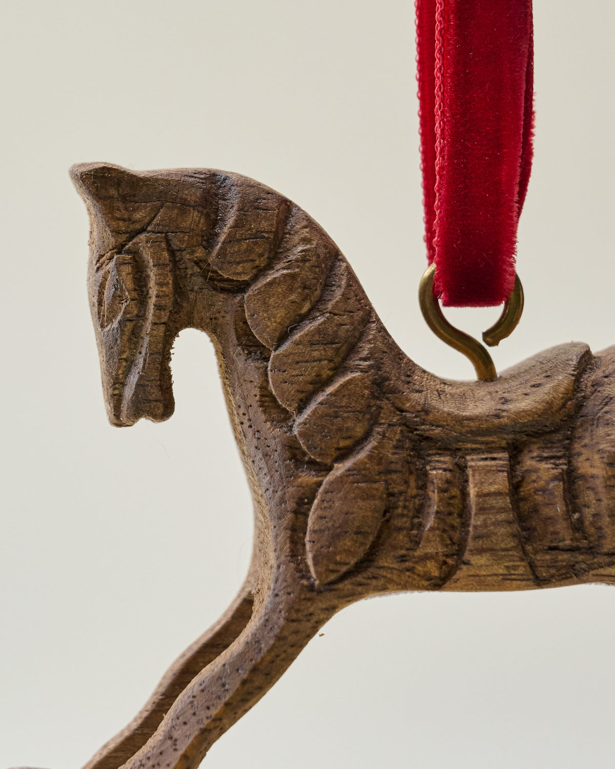 Hand-Carved Rocking Horse Ornament