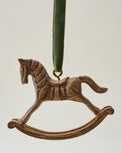 Hand-Carved Rocking Horse Ornament