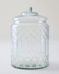 Vintage-Inspired Cut Glass Cookie Jar