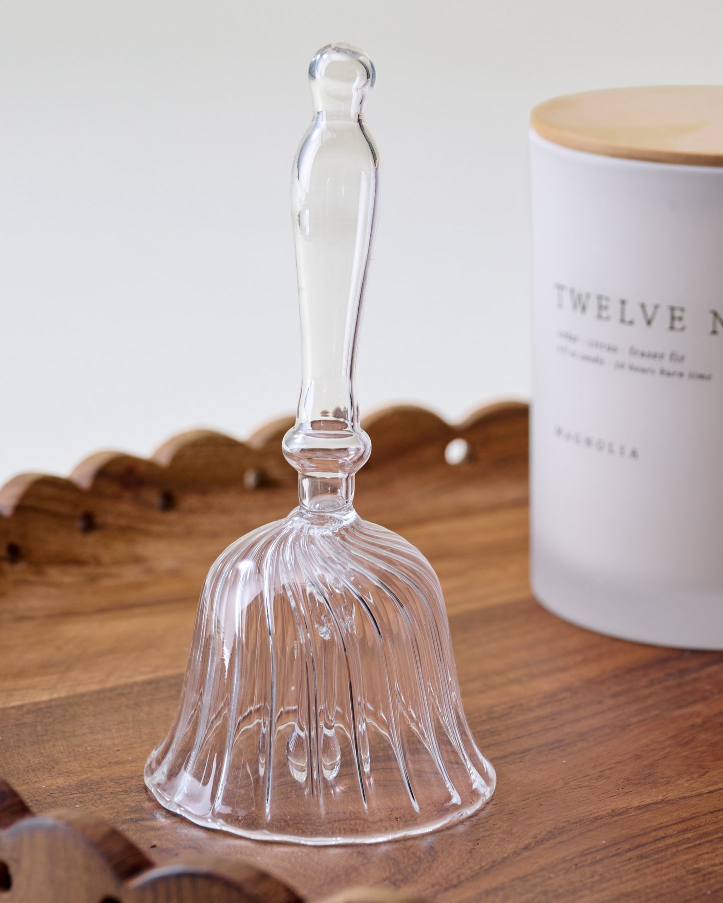 Olivia Fluted Glass Bell