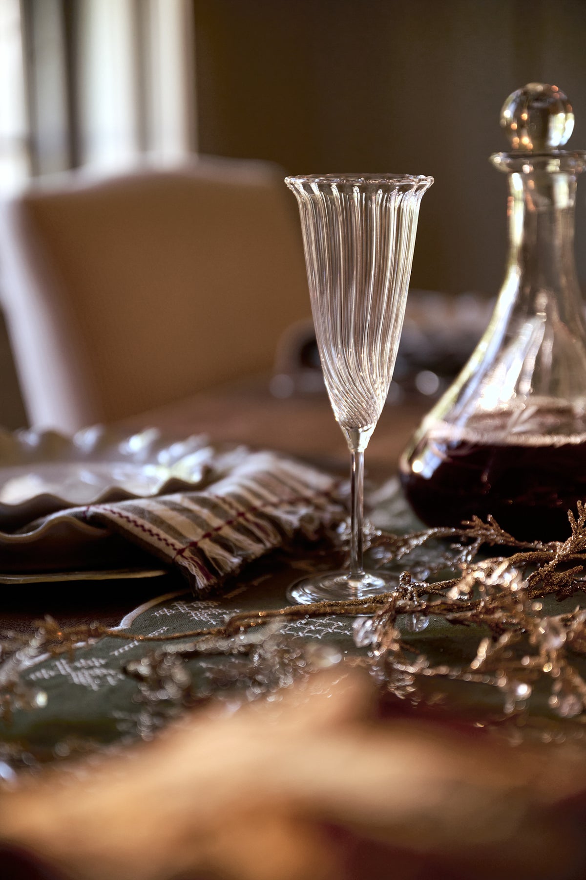 Fluted Champagne Glass