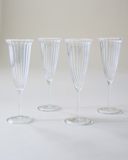 Fluted Champagne Glass