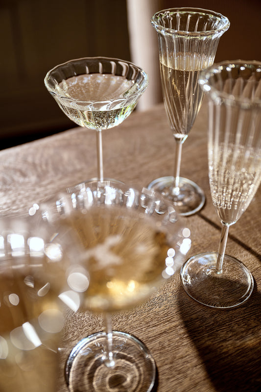 Fluted Coupe Glass