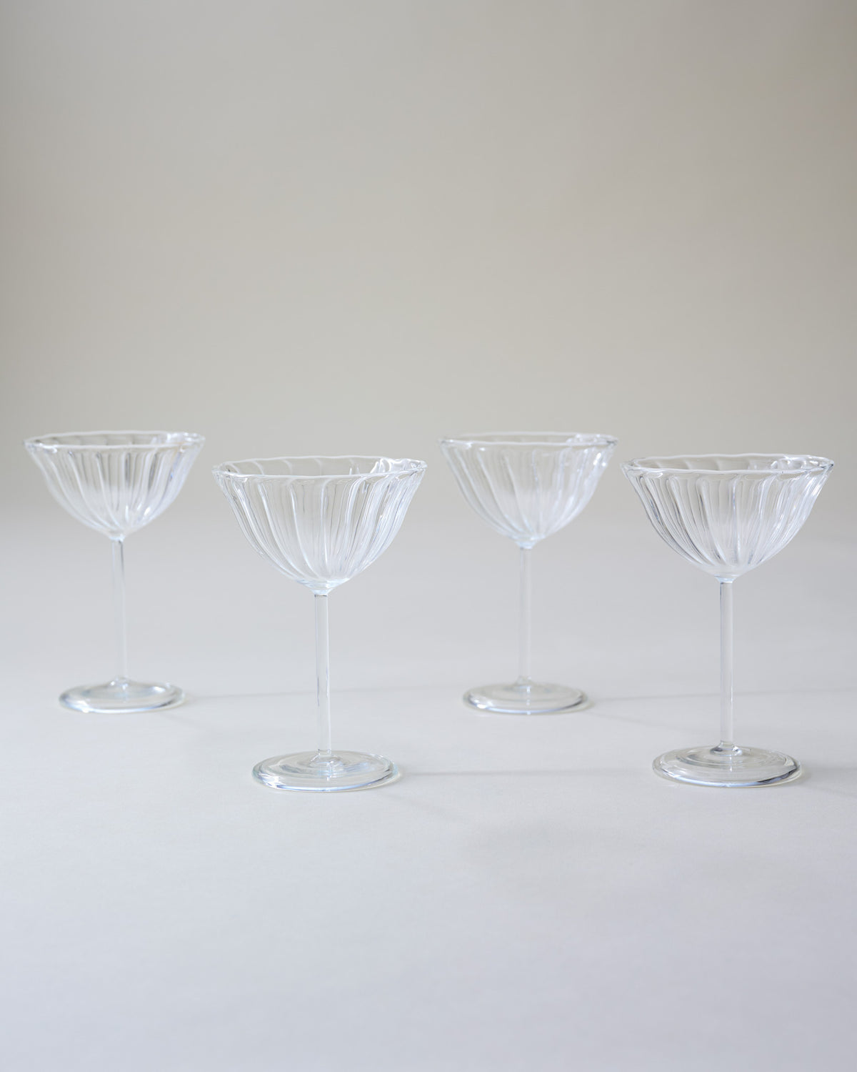 Fluted Coupe Glass