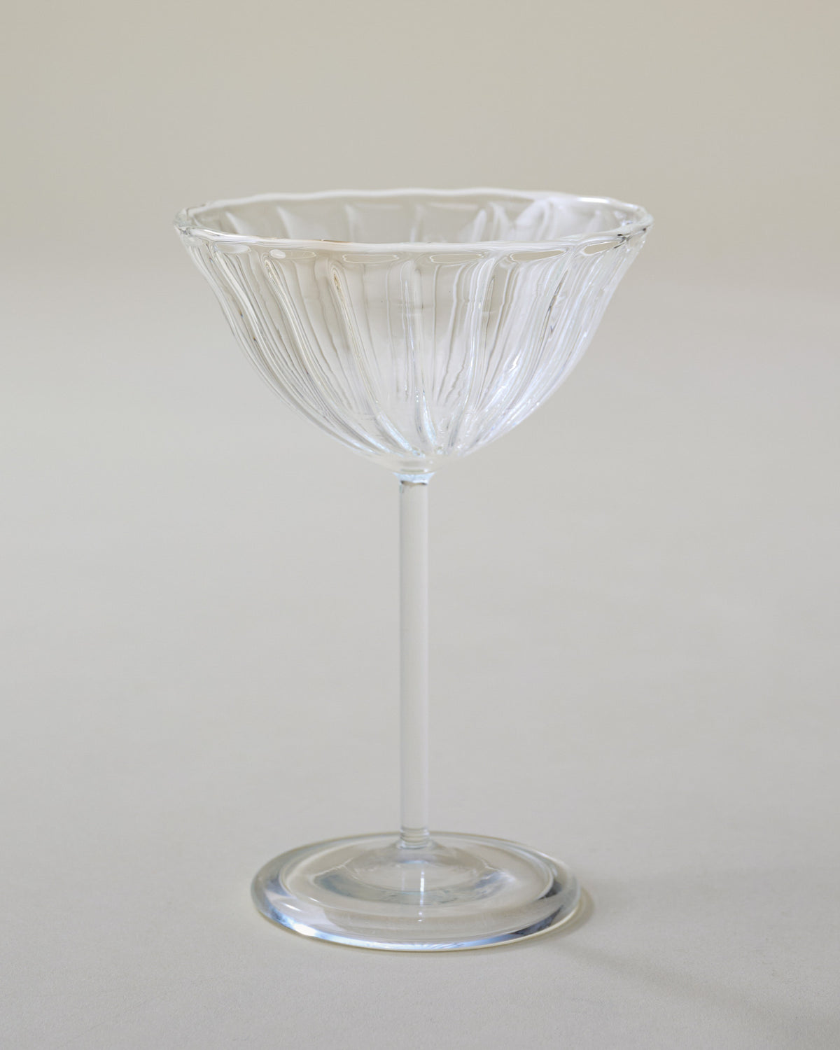 Fluted Coupe Glass