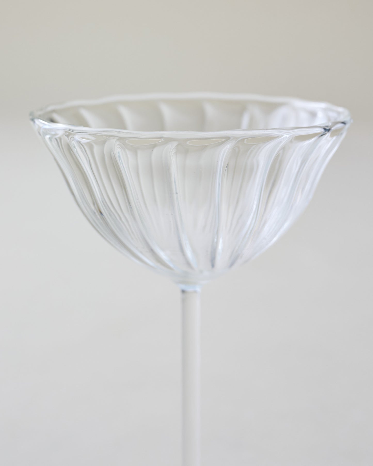 Fluted Coupe Glass