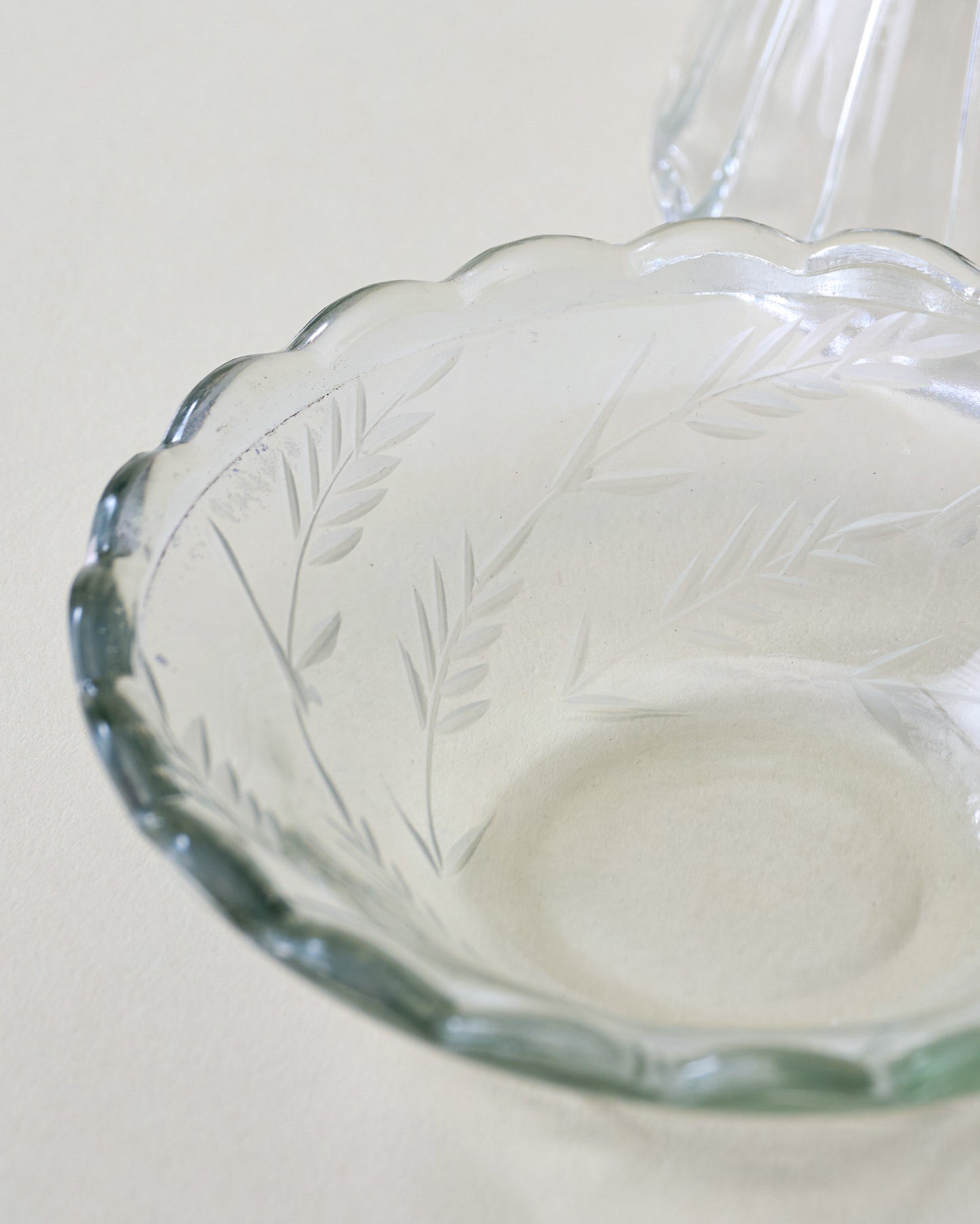Fluted Cut Glass Butter Dish