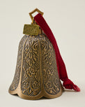 Antique Brass Floral Bell Ornament