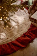 Classic Christmas Reversible Ruffle Tree Skirt