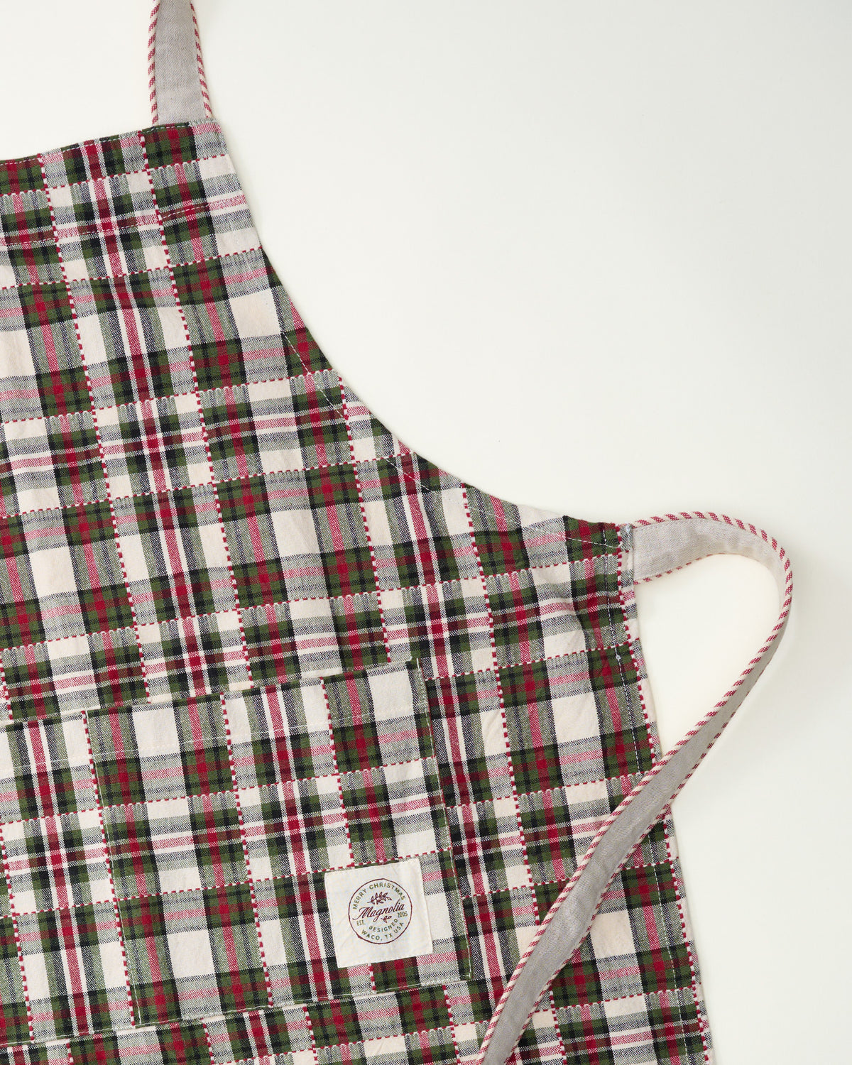 Classic Christmas Plaid Adult Apron