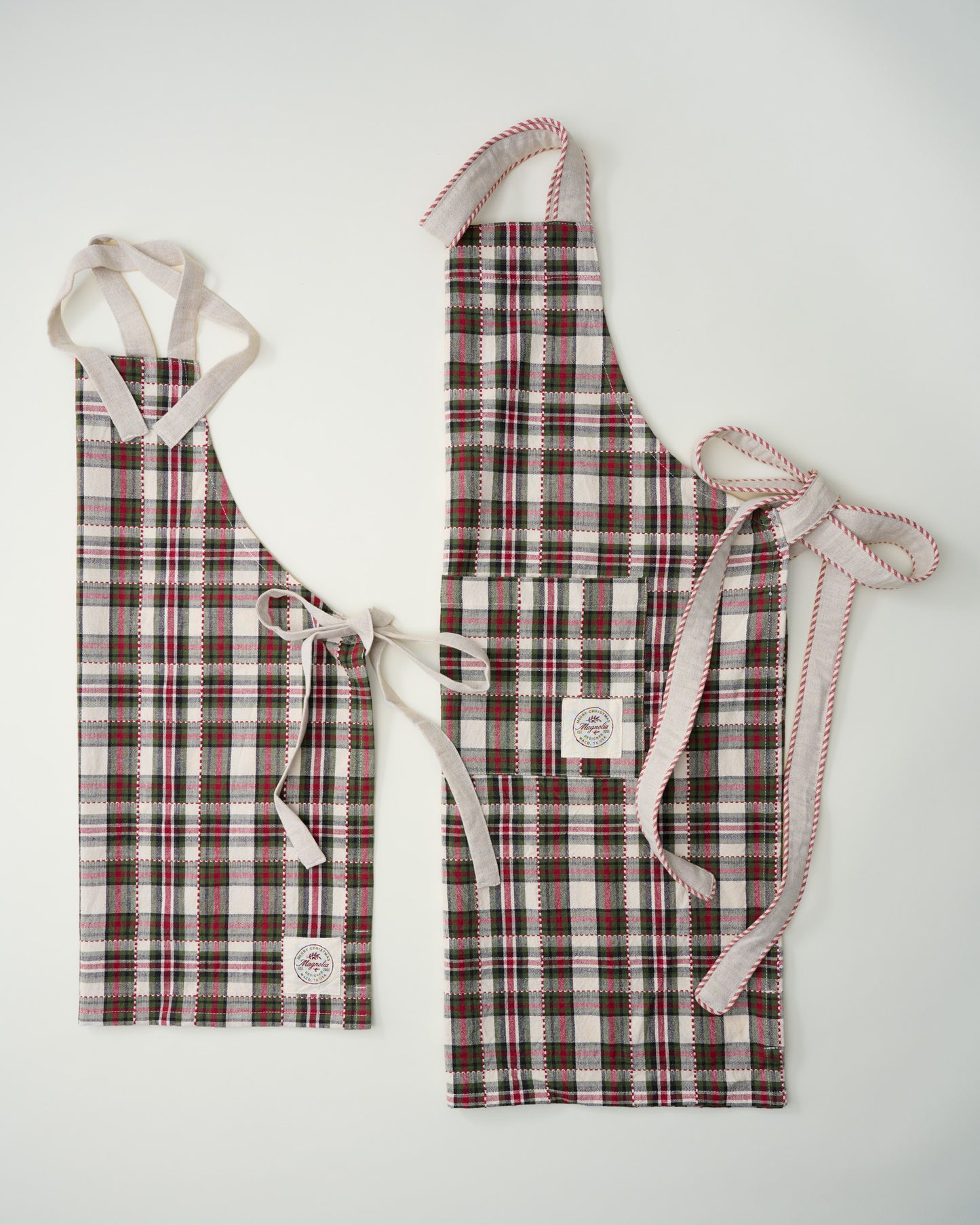 Classic Christmas Plaid Adult Apron