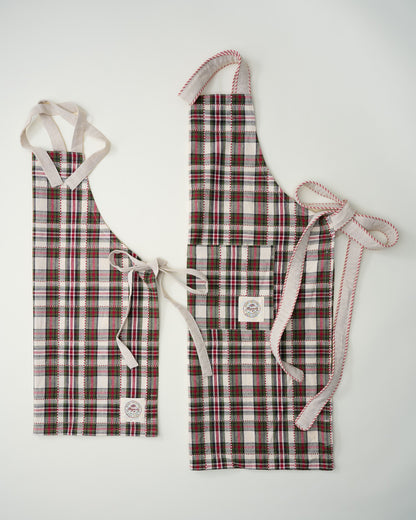 Classic Christmas Plaid Adult Apron