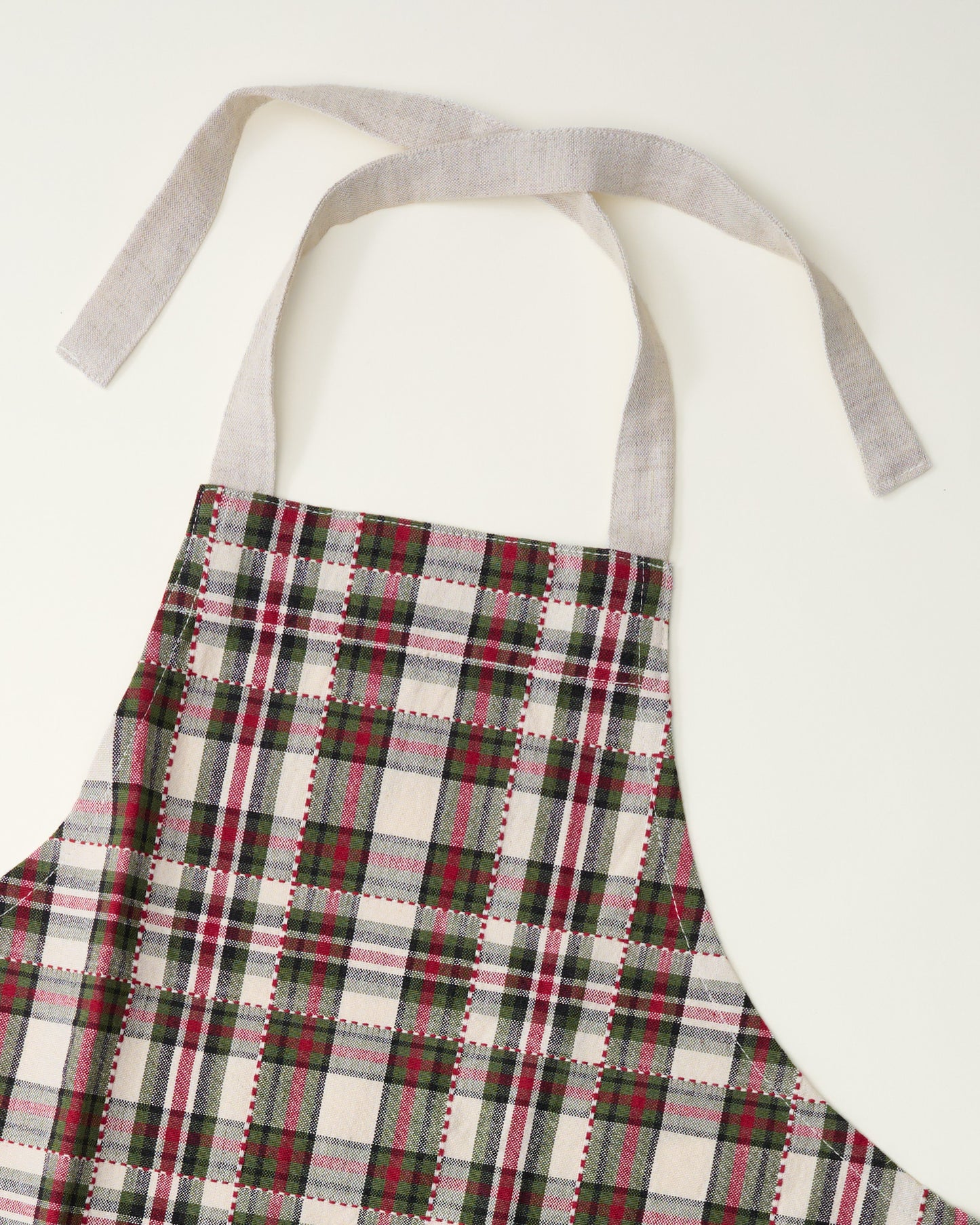 Classic Christmas Plaid Kid Apron
