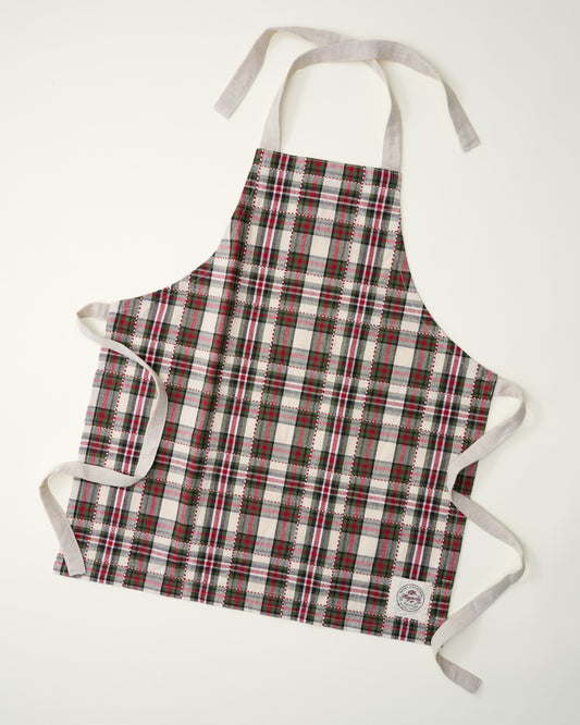 Classic Christmas Plaid Kid Apron