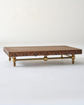Beckett Carved Wood Riser