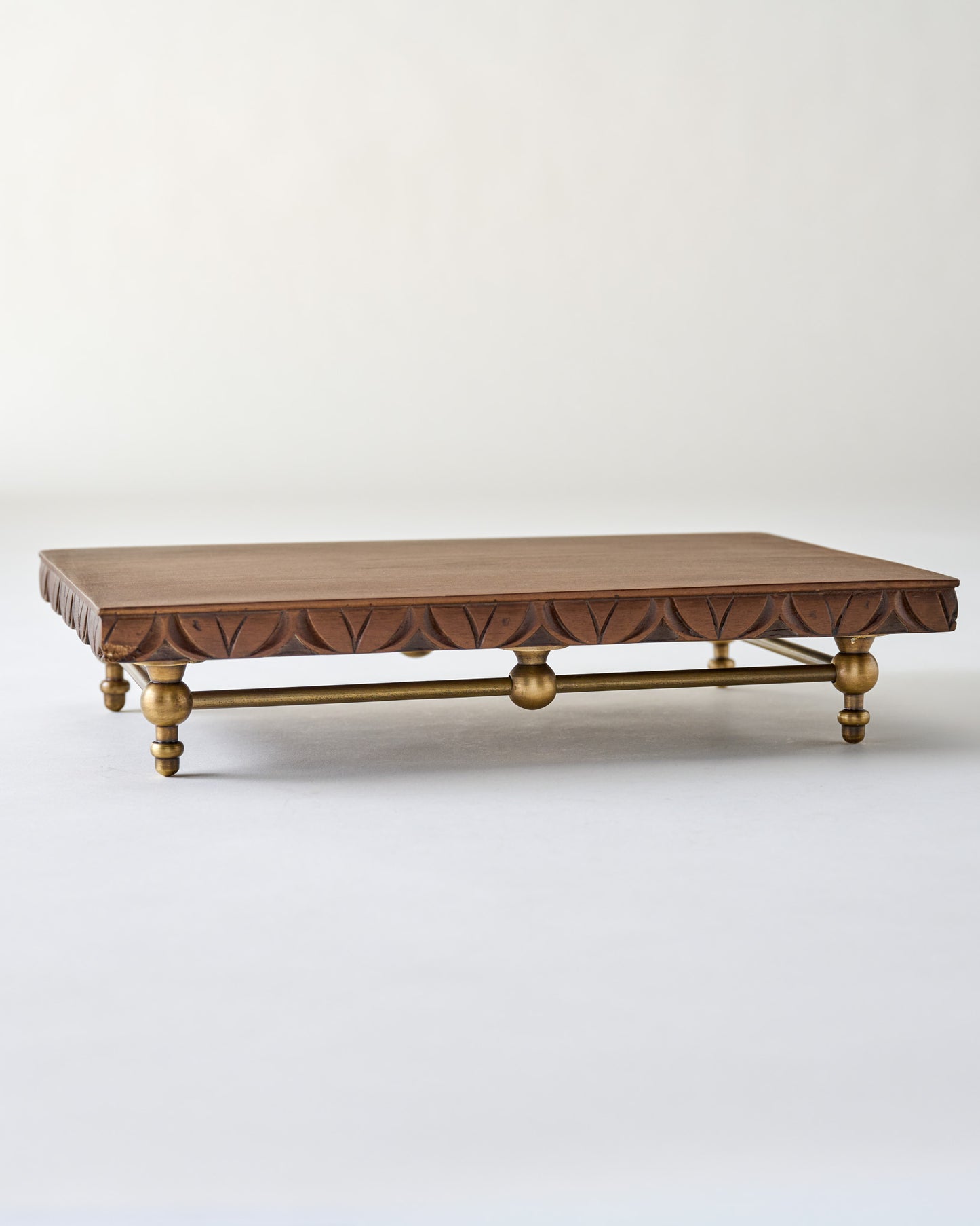 Beckett Carved Wood Riser