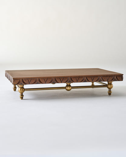 Beckett Carved Wood Riser
