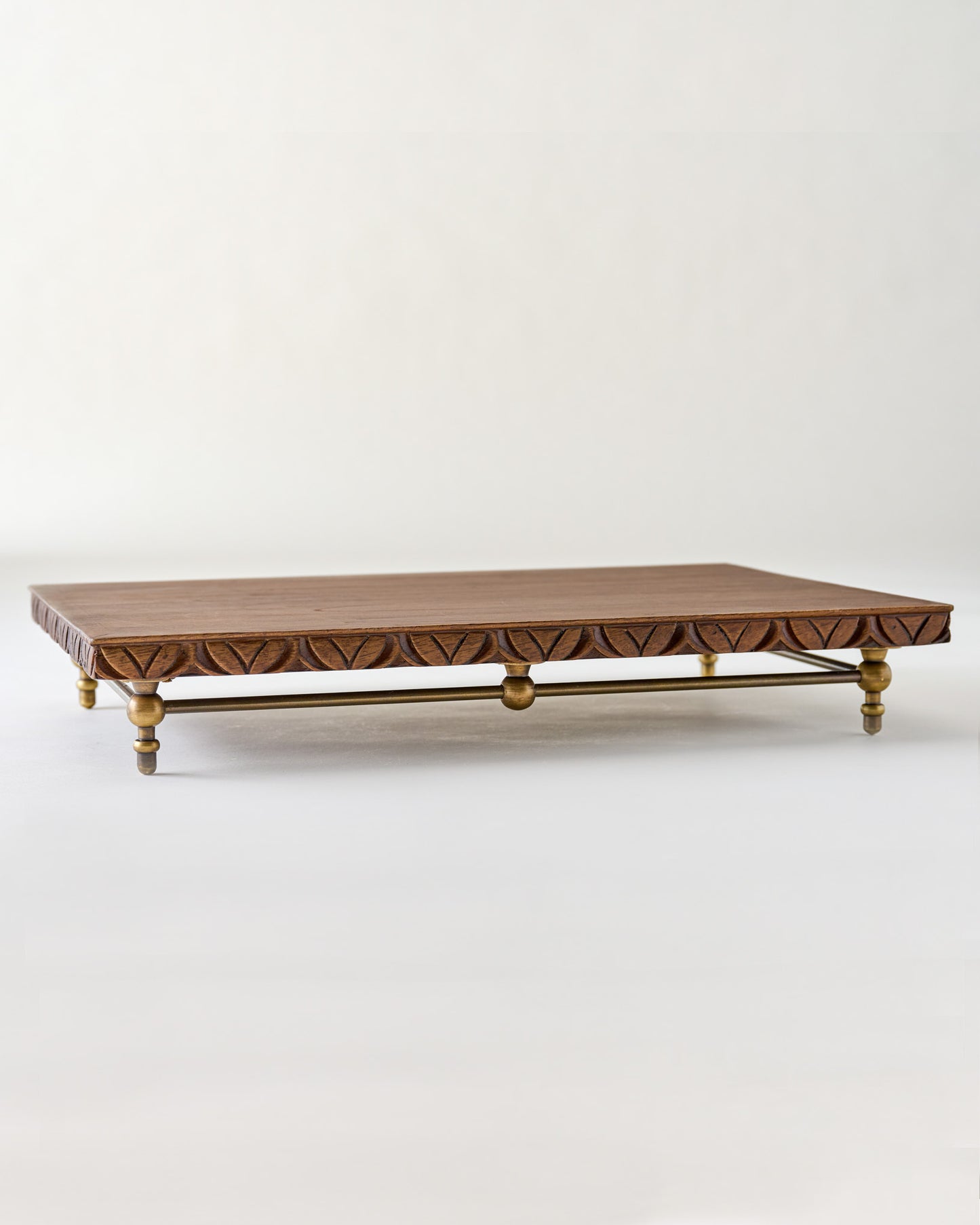Beckett Carved Wood Riser