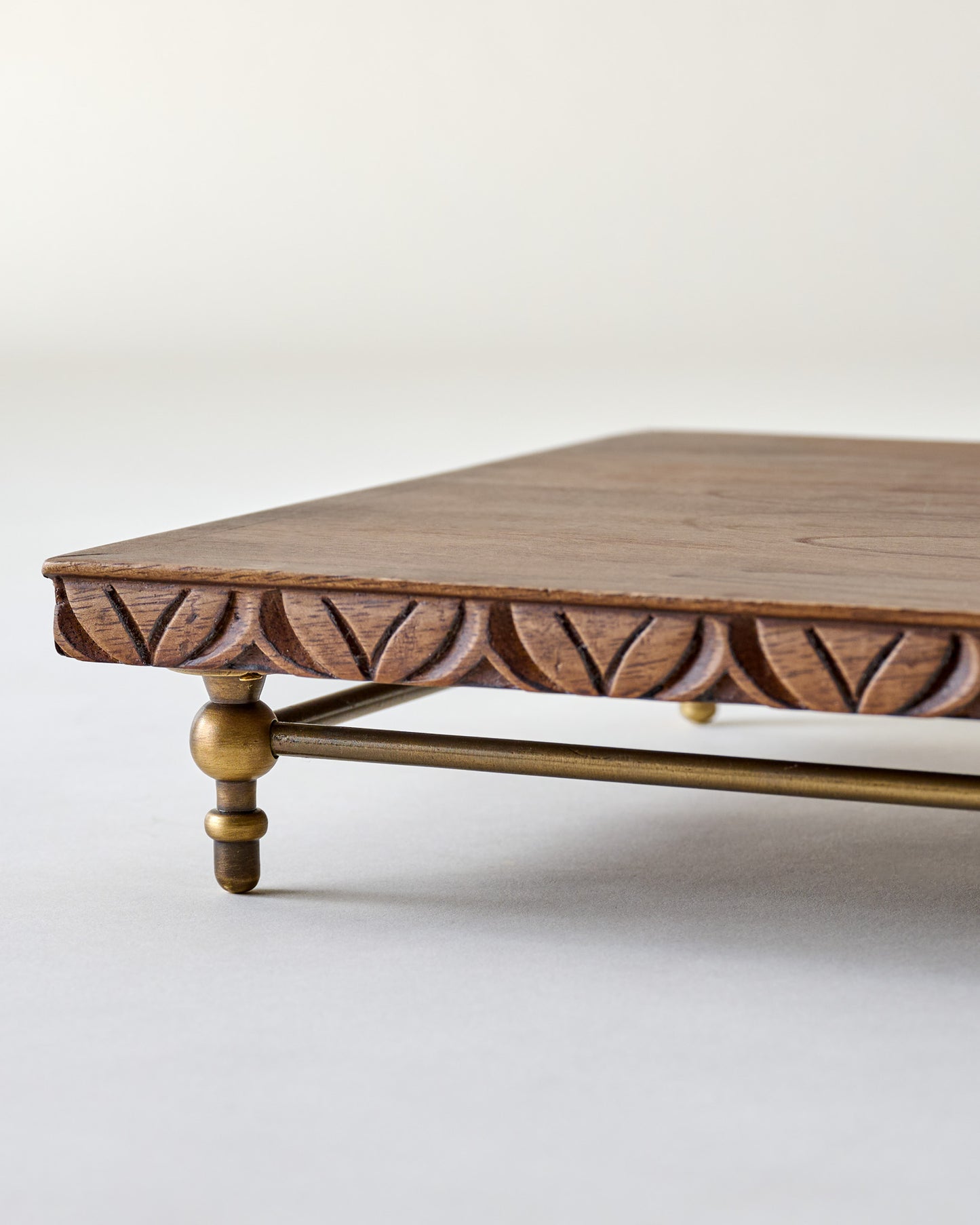Beckett Carved Wood Riser