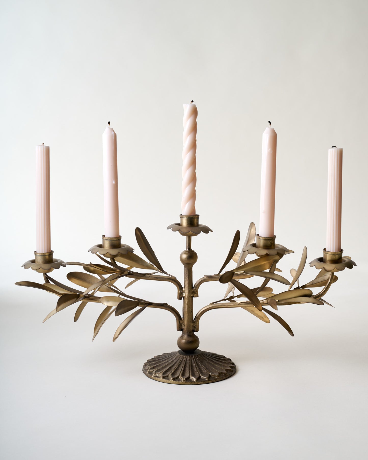 Gracie Candelabra, Antique Brass
