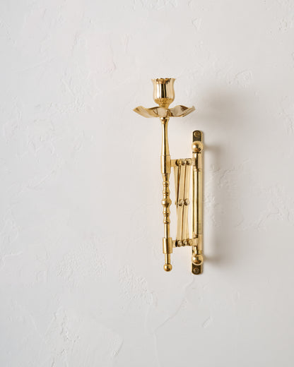 Solid Brass Accordion Wall Sconce