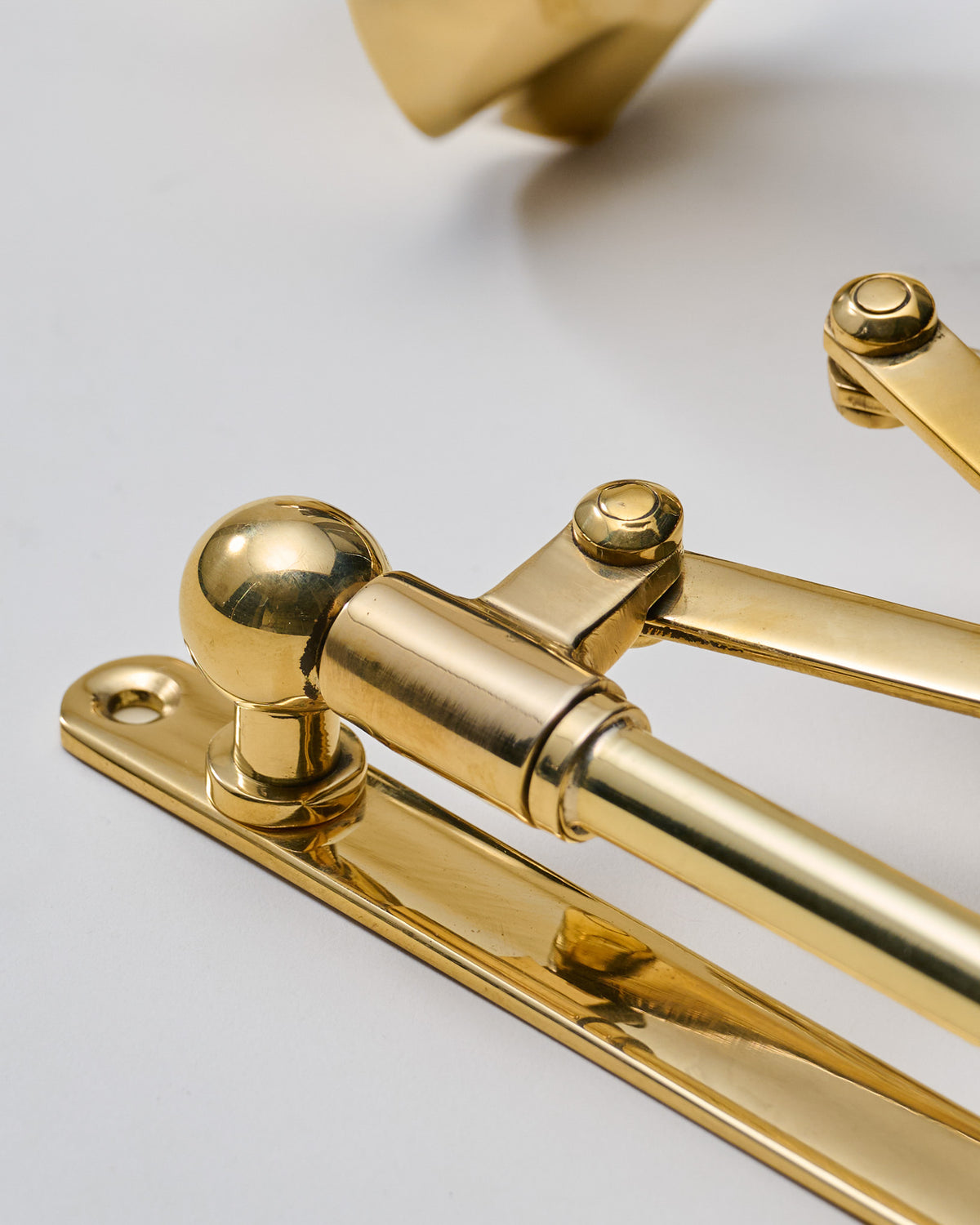 Solid Brass Accordion Wall Sconce