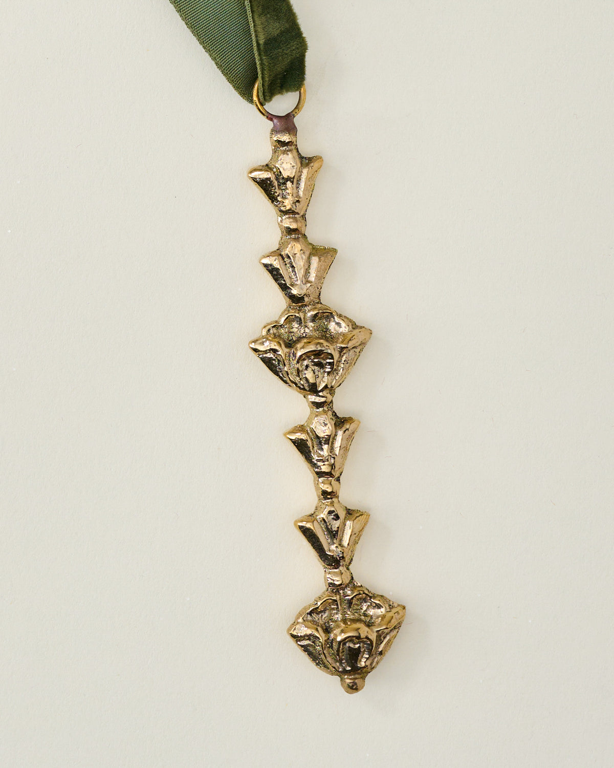 Solid Brass Tulip Icicle Ornament, Set of 12