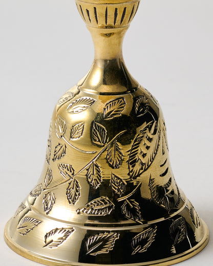 Etched Solid Brass Bell Taper Holder