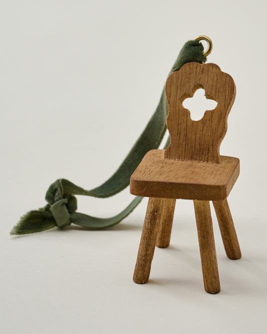 Hand-Carved Swedish Chair Ornament