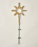 Antiqued Beaded Star Tree Topper